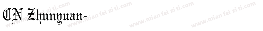 CN Zhunyuan字体转换